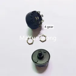 Original new 100% 10MM ZHJ DXS01 3 gear 4 gear 8 gear rotary switch 6A250V rotary band power switch