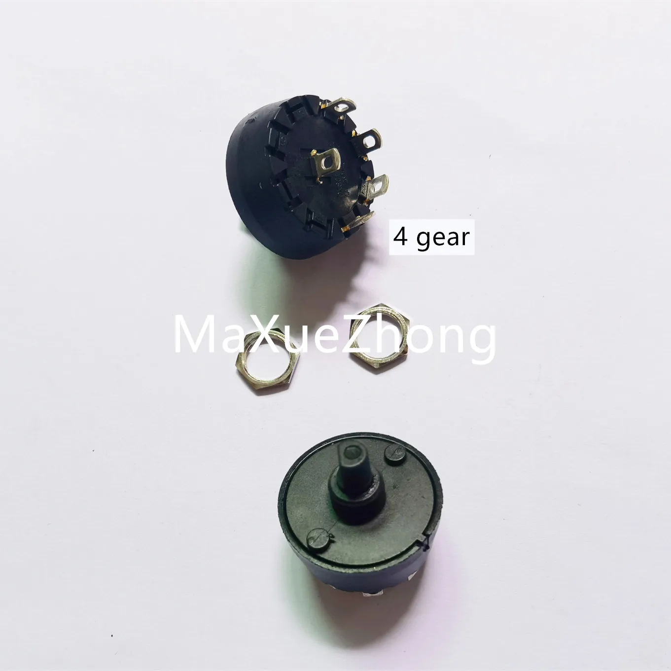 Original new 100% 10MM ZHJ DXS01 3 gear 4 gear 8 gear rotary switch 6A250V rotary band power switch