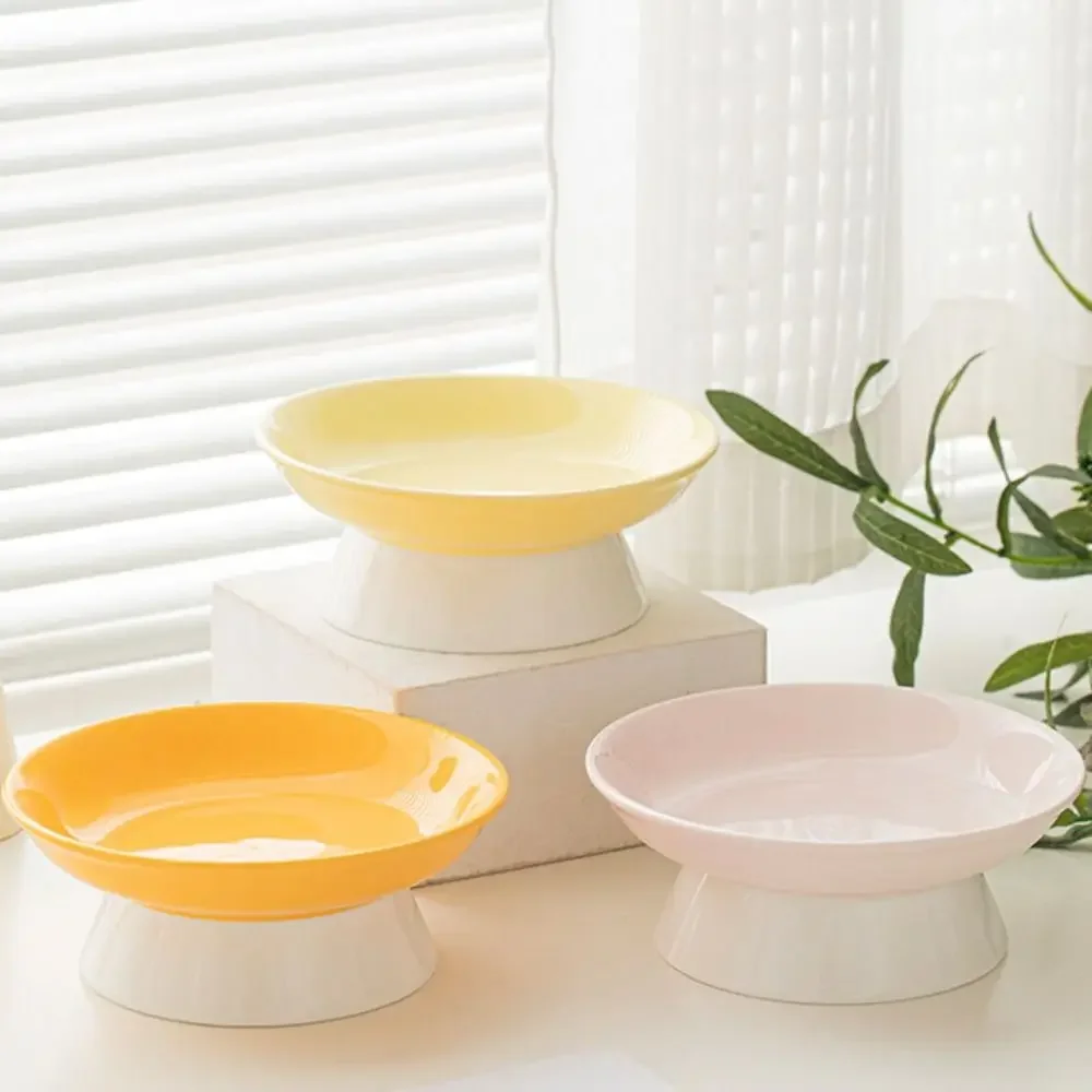 Creative Ceramic Cat Bowl Cute Large Capacity Dog Food Feeding Basin Anti Tipping Non-slip Pet Drinking Feeder Neck Protection - view 4