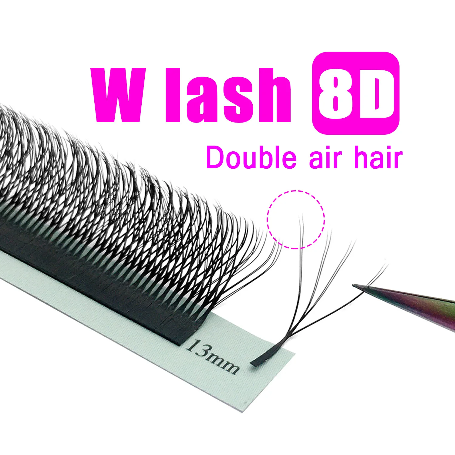 Nieuwe 8D W Vorm Lash Extension Dubbele Tip Cilios 4D W Mix Fake Mink Individuele Wimper Fans Levert W Cluster pluizige Yy Bundels