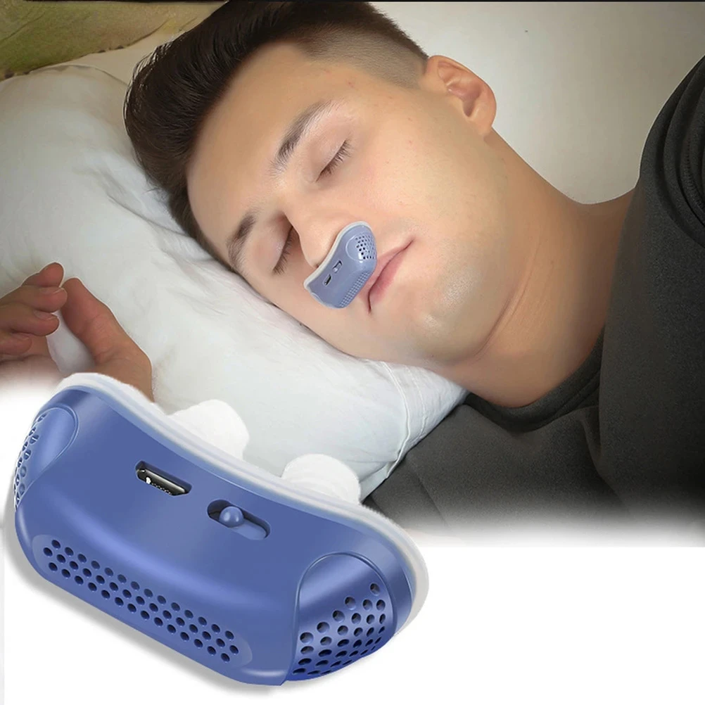 Micro Electric Anti Snoring Device Smart EMS Pulse Sound Rechargeable Sleep Apnea Stop Snore Aid Insonia Sleeping Men Women