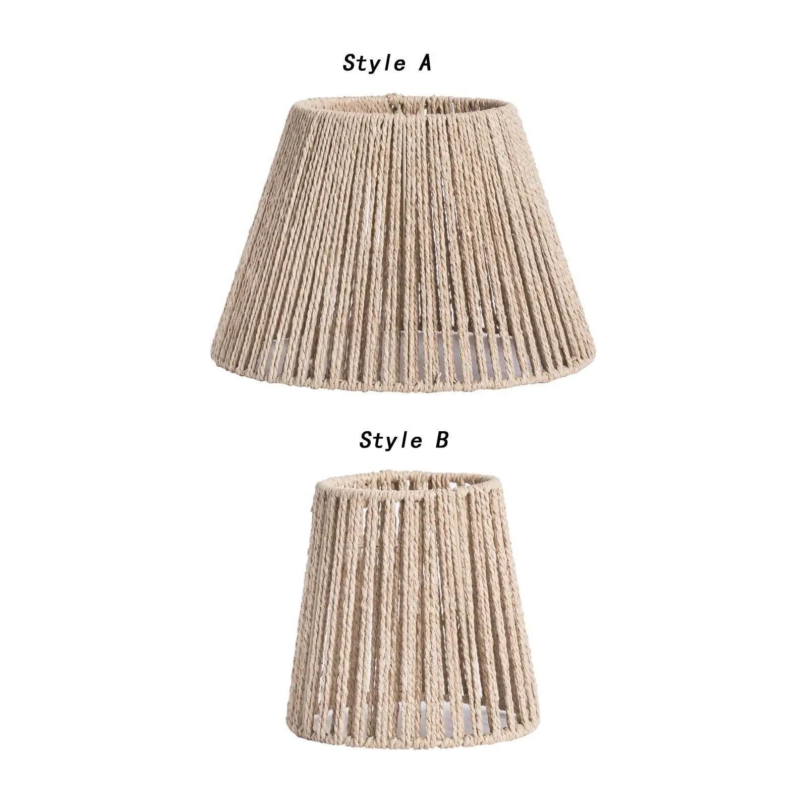 Woven Pendant Lamp Shade Replacement Decoration Ceiling Lantern Cover for Kitchen Island Cafe Hallway Teahouse Living Room