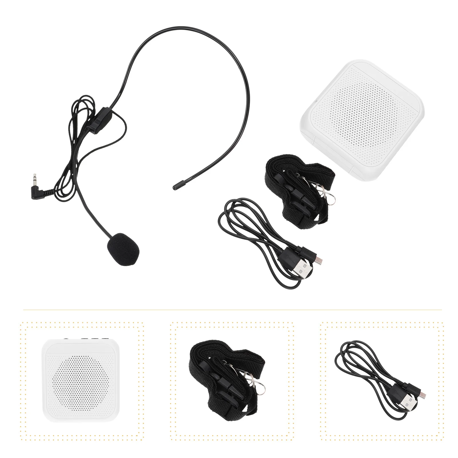 

1 set 1 Set Wireless Portable Amplifier Microphone For Teacher Street Vendor Tour Guide Use, Voice Sound Equipment Loud-Speaker