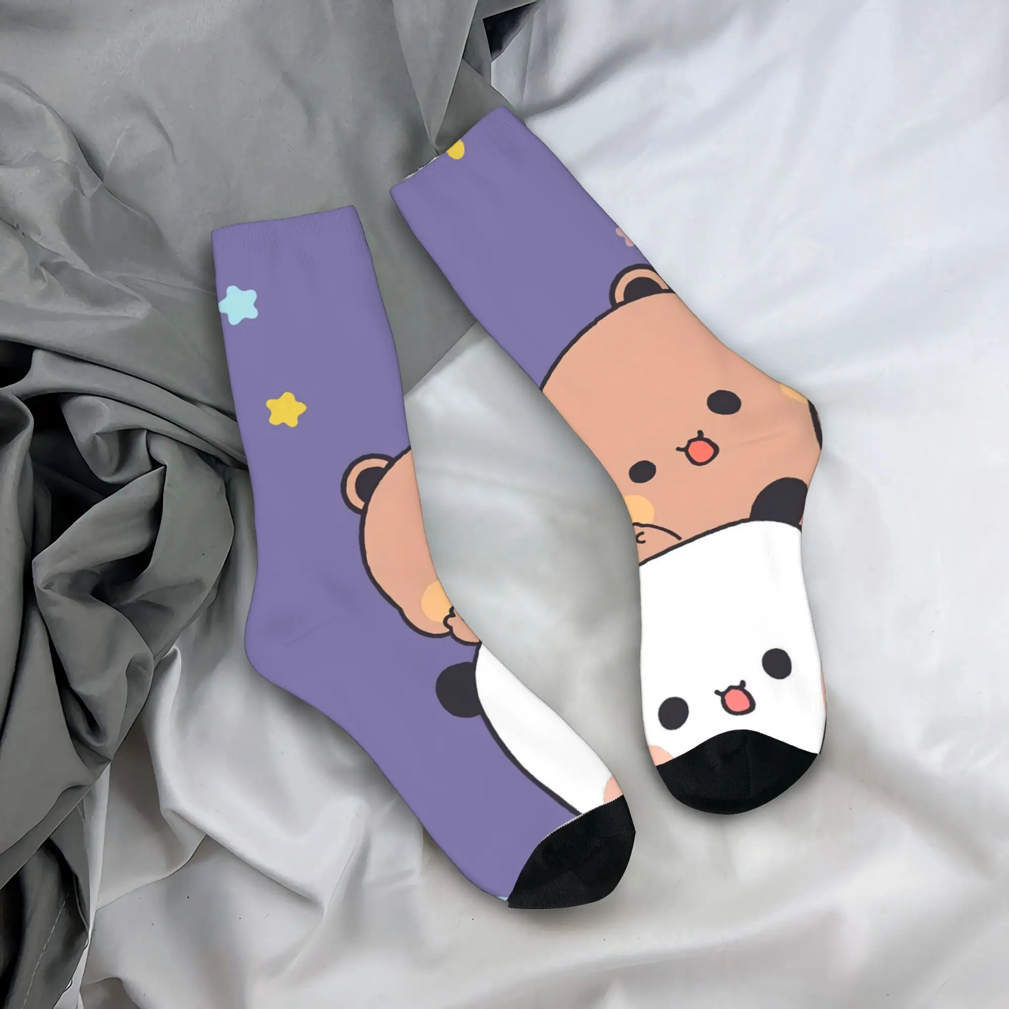 Unisex Men Socks BuBu and Dudu  Stockings Winter Novelty High Quality Socks Pattern Outdoor Sports Anti Bacterial Socks