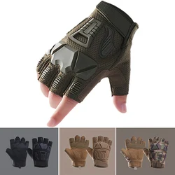 Gants de chasse demi-doigt pour homme, équipement de plein air, respirant, non ald, sport, cyclisme, randonnée, pêche