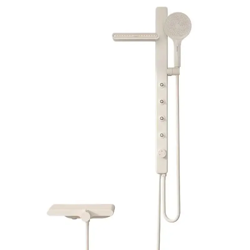 

Cream all-copper simple shower set Household thermostatic shower split pressurization
