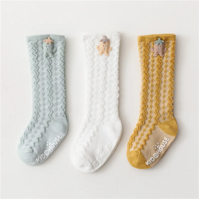 

baby socks newborn knee high stockings socks boy girl socks cotton calcetines mujer soft sweety sokken