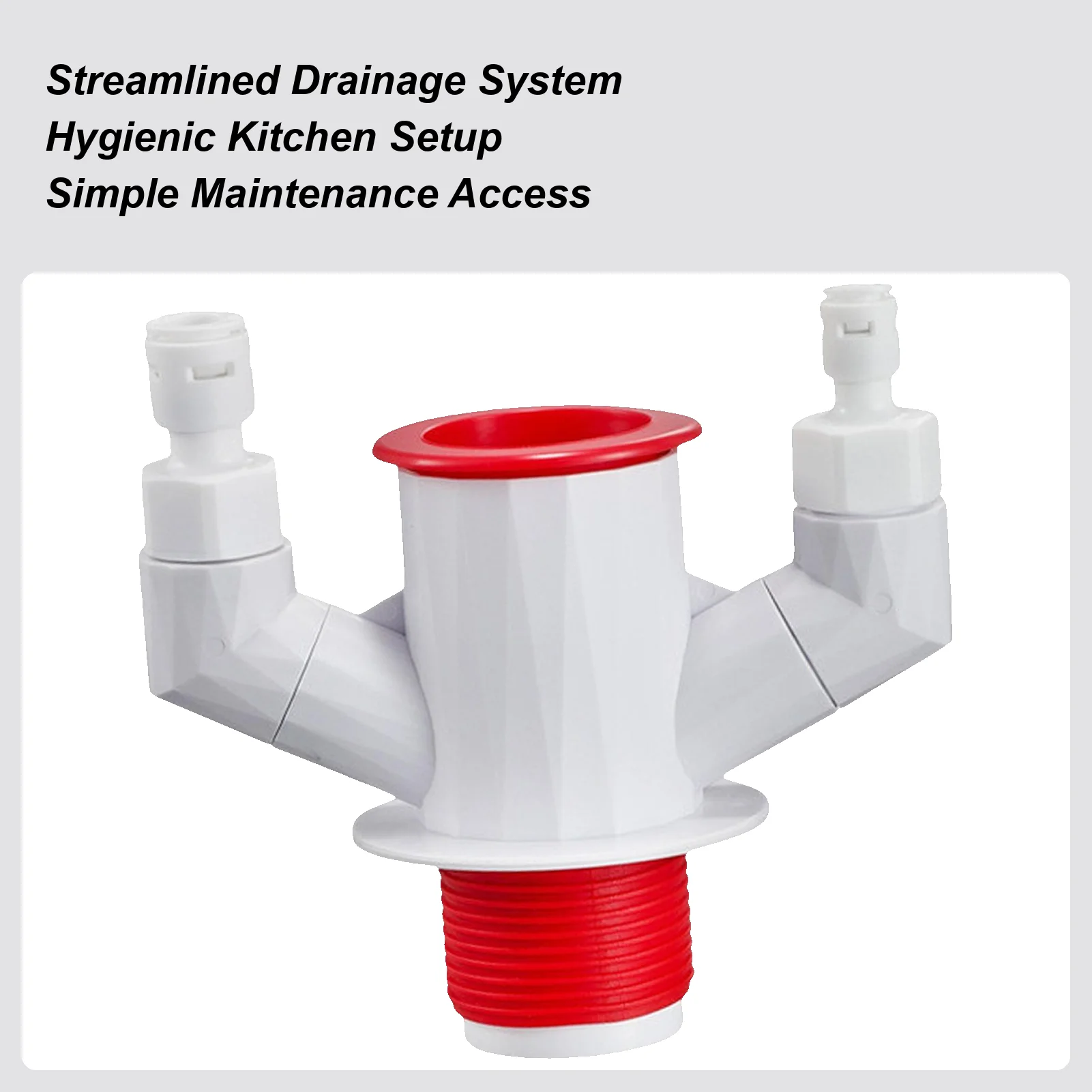 

Odor Plug Tee 3-Way Multi-Use Accessories Downspout Drain Tee For Family Friends Indoor Washroom Bathroom Sink Dishwasher Water