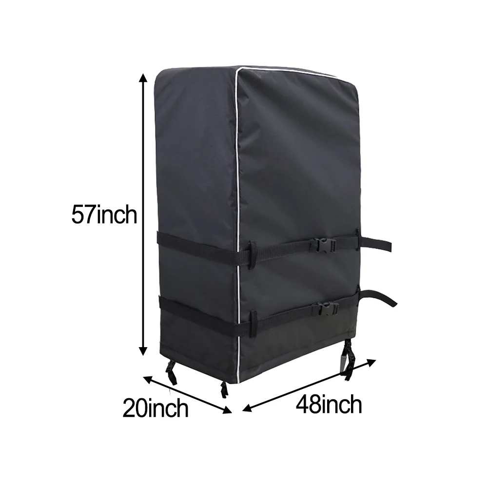 Outdoor TV Stand Cover Waterproof Oxford Fabric for Mobile TV Trolleys 48 20 57 55 15 57 60 15 57 65 15 57 70 15 57 Inch Black