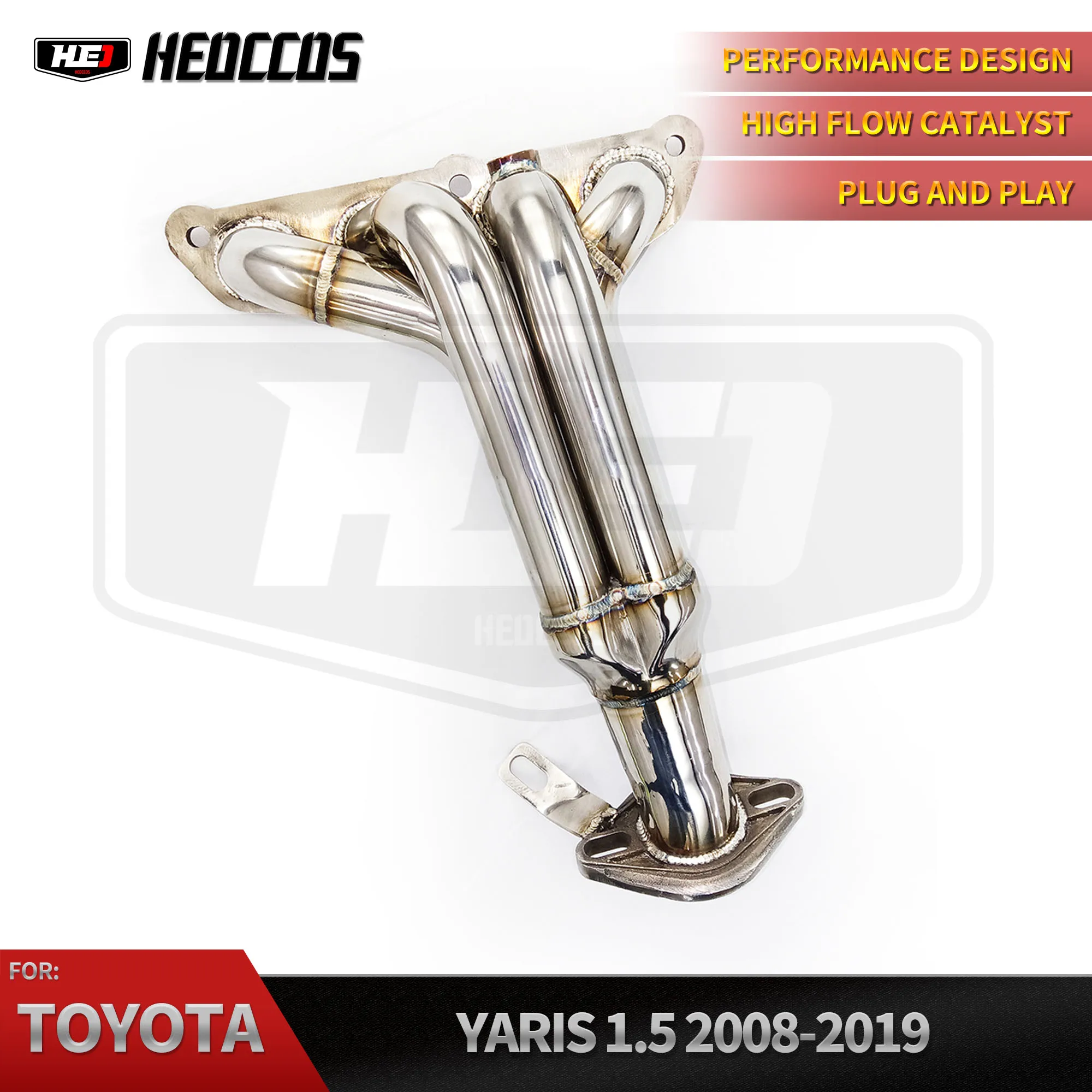 

HEO Stainless Steel High-grade Exhaust Manifold Suitable for Toyota Yaris 1.5 2008-2019 Car Exhaust Modification Parts