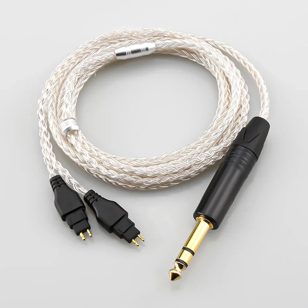 16 Core 7N OCC Silver Plated Headphone Earphone upgrade audio Cable For Sennheiser HD580 HD600 HD650 HDxxx HD660S HD58x HD6xx