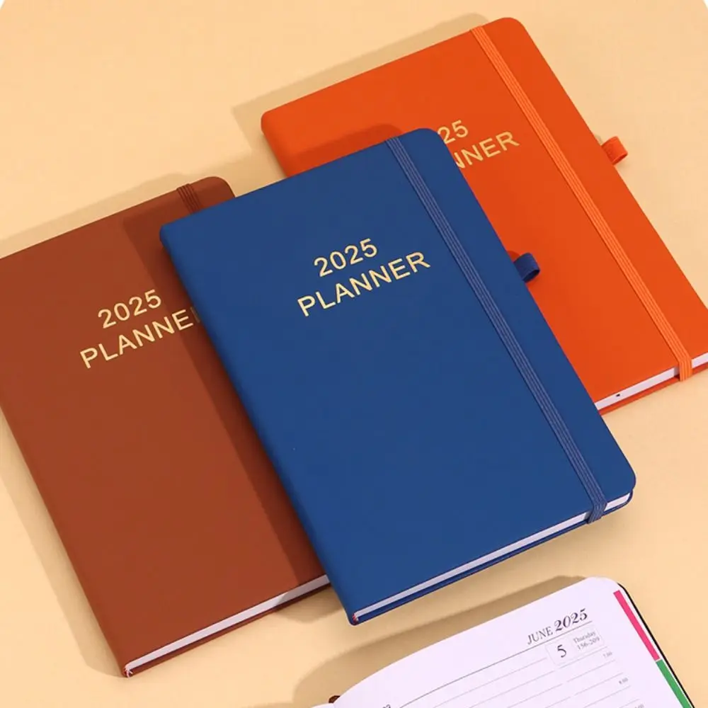 

Portable A5 2025 Agenda Book To Do List Planner Reminder Schedule Book Thickened 365 Day Calendar Book Office Supplies