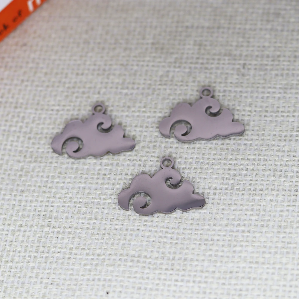 3pcs Stainless Steel Cloud Charms Pendant Clouds Weather Pendants for DIY Jewelry Making Earrings Necklace Bracelet Wholesale