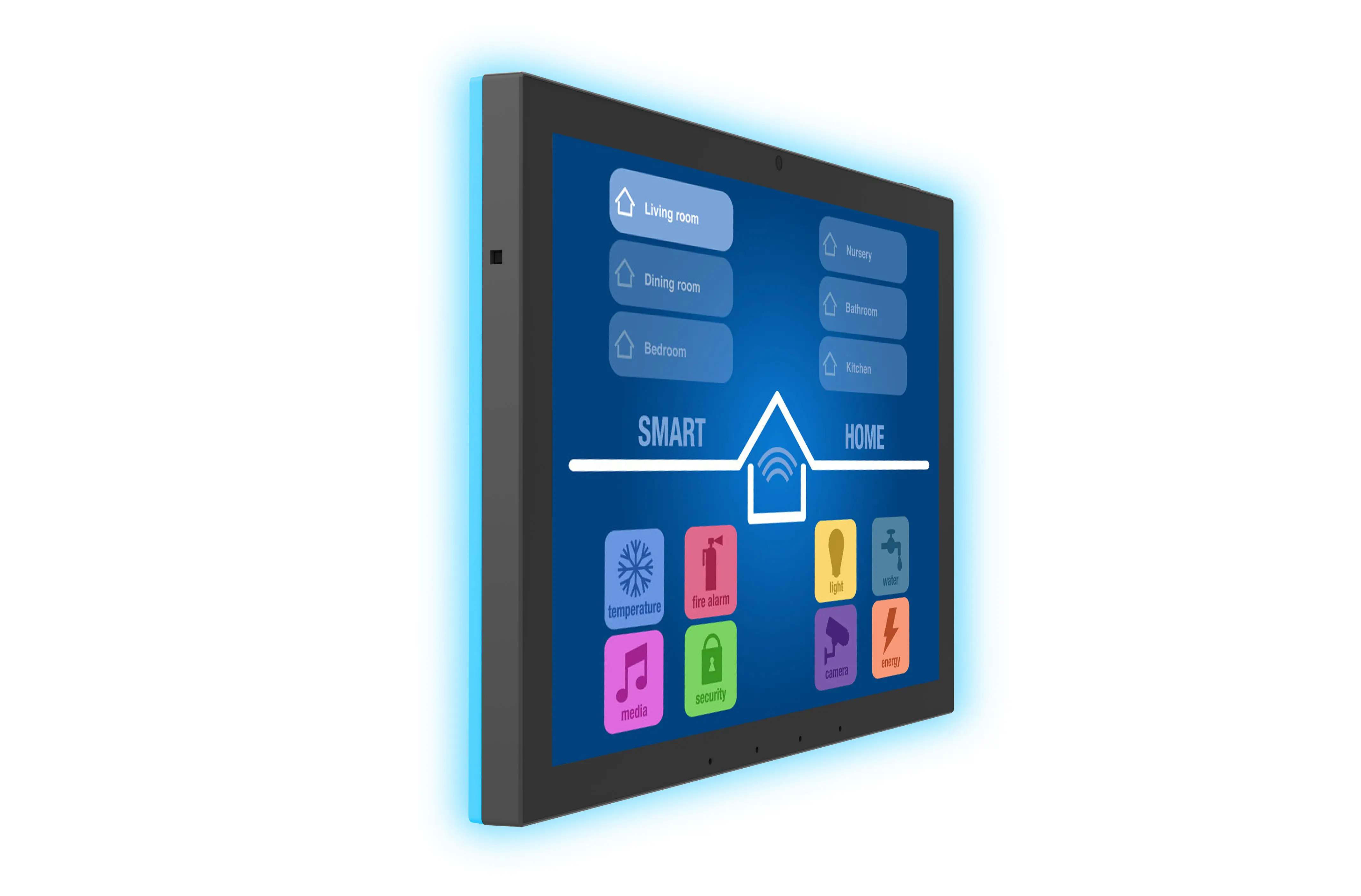 Smart Home Control Panel, 10-inch, Android 14, 4+64GB IPS Display, with POE Touchscreen Control Panel Application Method