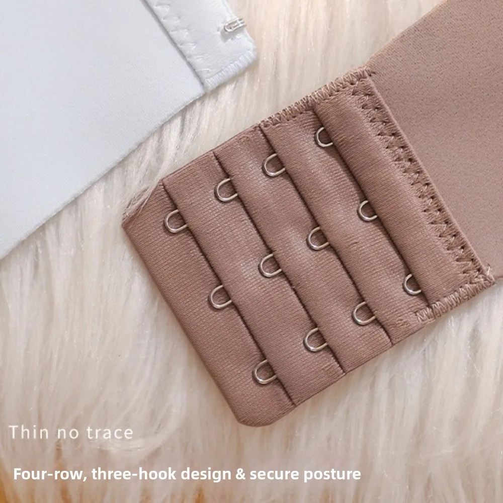 บราไร้สายแบบนุ่มบาง ทรงวีลึก ไร้รอยต่อ สีพื้น สำหรับผู้หญิง บราไร้ตะเข็บ ปรับระดับได้ สำหรับสาวๆ