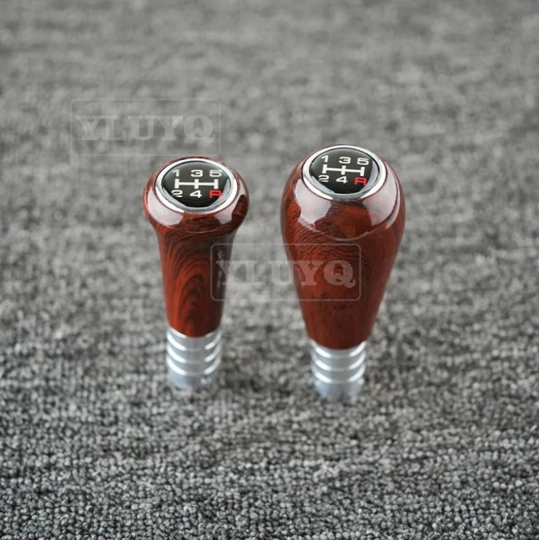 Car personalized decorative modification aluminum alloy wood grain gear shift knob with accessories
