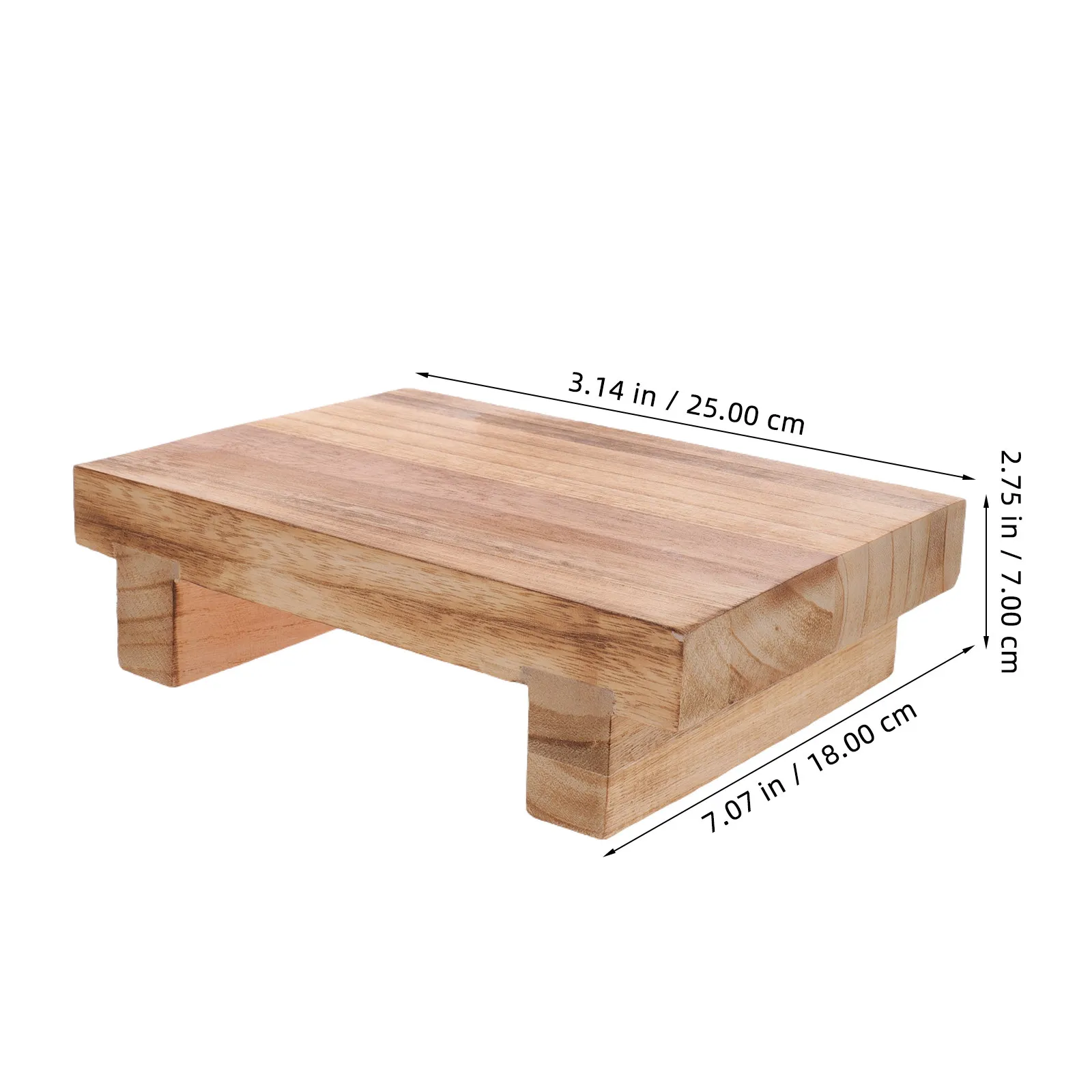 Reposapiés de Madera Pequeño, Taburete Ergonómico para Personas Mayores, Reposapiés para Oficina, Hogar, Sala de Estar, para una Mejor Postura