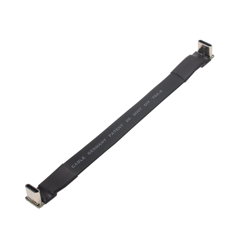 ADT 3A USB 2.0 Typ C Płaski kabel wstęgowy 90 Kątowy kabel USB 2.0 Typ-C C do ładowania danych Przedłużacz USB męski na żeński FPC do PC TV — zdjęcie produktu 2