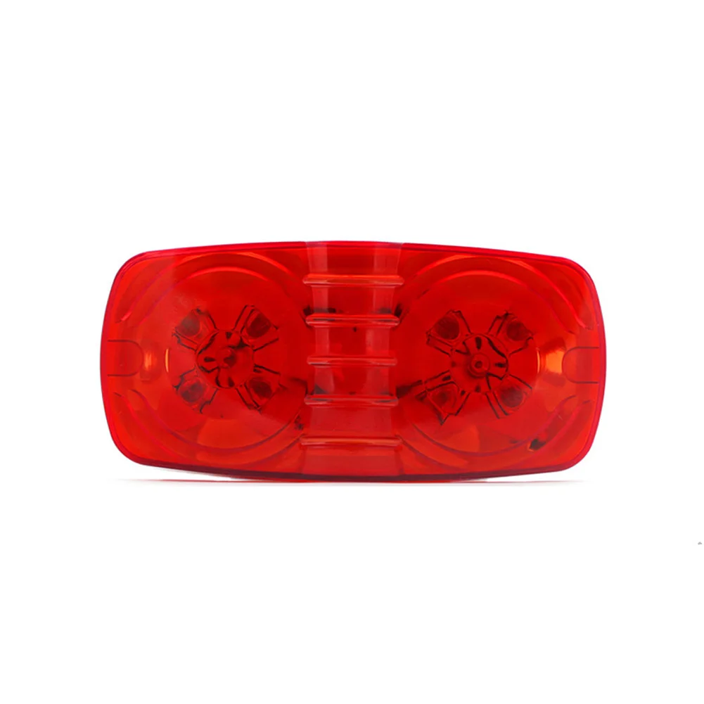 

LED Side Marker Lights for Trucks Vans Trailers - Amber 12V 24V Waterproof Vehicle Indicator Lamps with 10 F5 LED Beads - 2 Pack