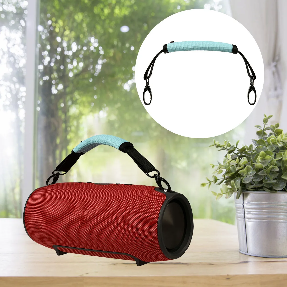 

Portable Speaker Handle Strap Heavy Duty Nylon Zinc Alloy Wide Comfort Grip Travel Carrying Lanyard For Speaker Cabinet