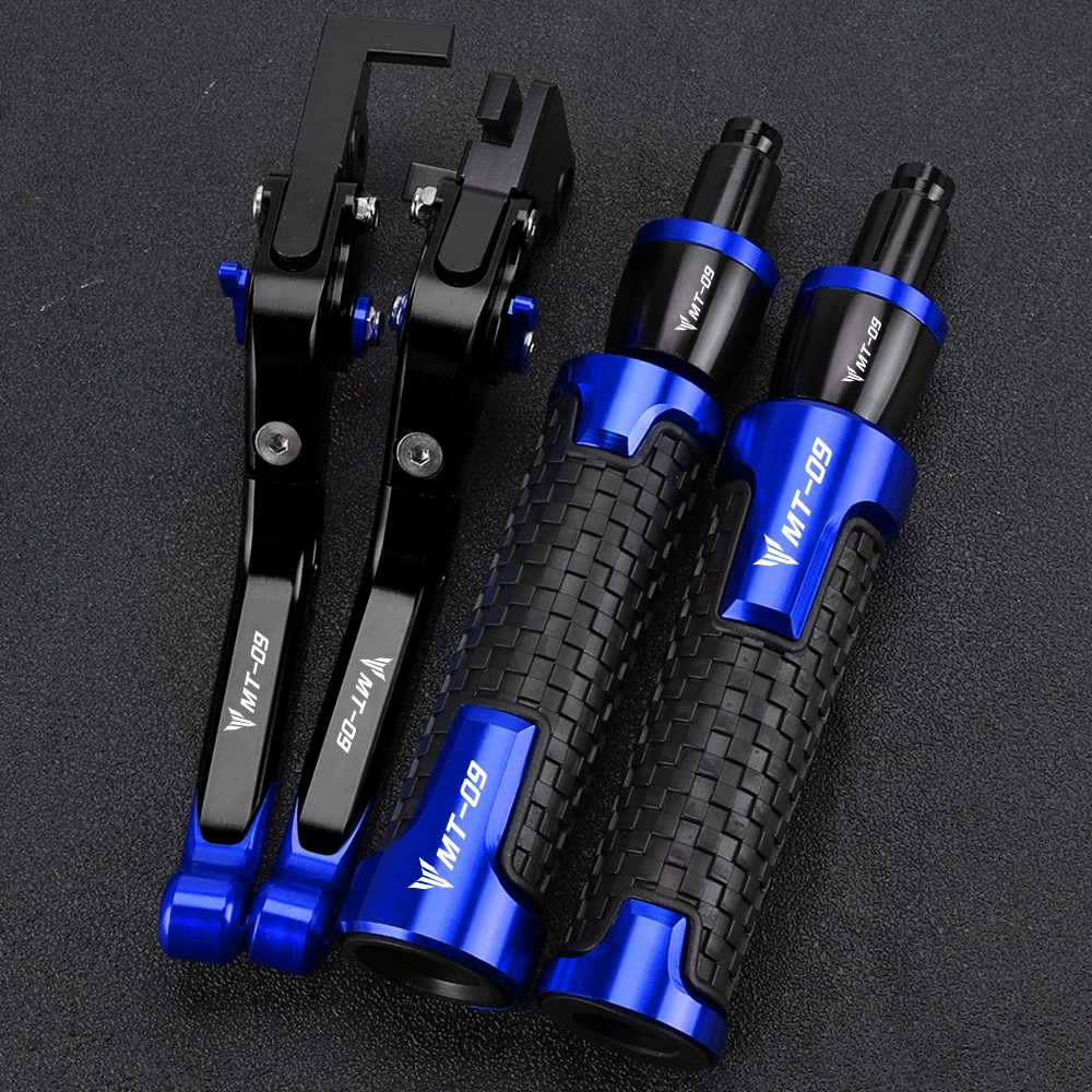 Motorcycle Accessories Brake Clutch Levers Handle Handlebar Grips Ends Caps For Yamaha MT09 MT-09 MT 09 2014-2024 2023 2022 2021