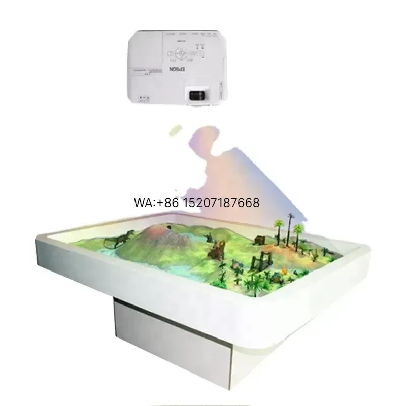 Wmwmnu for Amusement Park 3D Projection Game Magic Sand Interactive Table Projector Sea AR Augmented Reality Sandbox