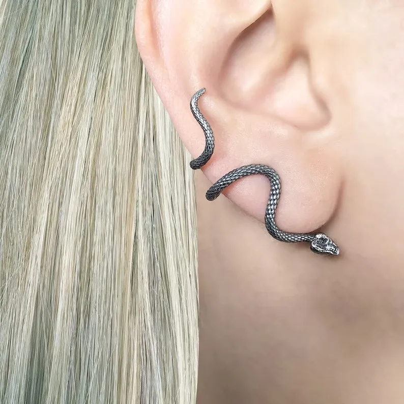 New Design Snake Coil Earrings Fashion Animal Jewelry for Women Unique Gift Choice Ear Accessories