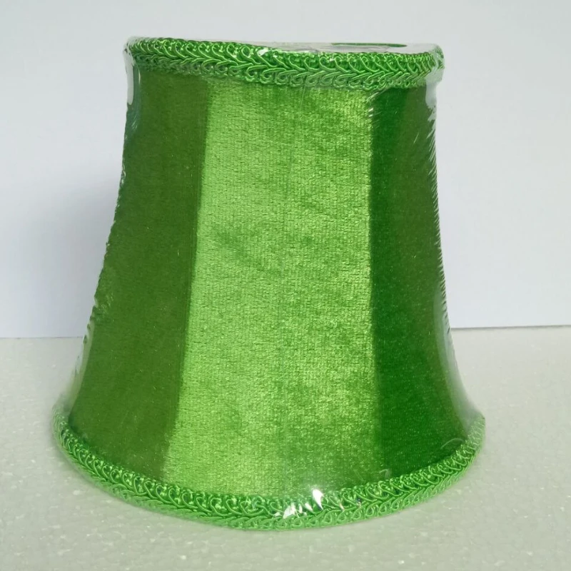 

Европейский стиль, хрустальный абажур для люстры, настенный светильник, патрон E14, бархатный абажур