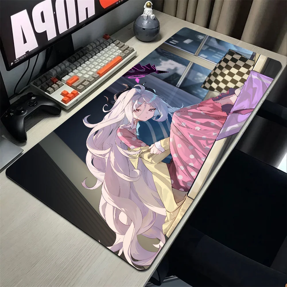 Game Anime Blue Archive Sorasaki Hina Mousepad Mouse Mat Desk Mat With Pad gaming accessories Prime Gaming XXL Keyboard Pad Stit