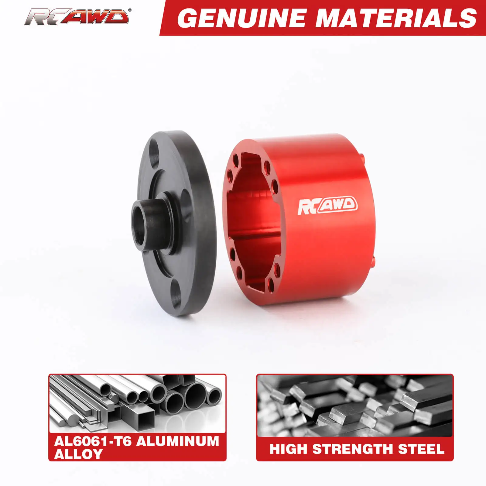 RCAWD Alloy Diff Case Set with Inter Gears for 1/5 Arrma 8S Kraton Outcast BLX upgrade parts
