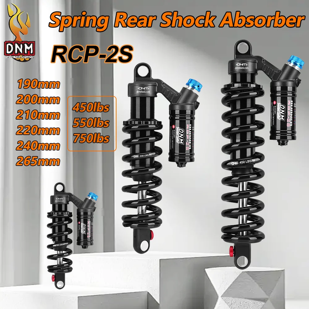 DNM RCP-2S DH FR AM MTB велосипедные амортизаторы мотоциклетные горные электрические велосипедные амортизаторы 190/200/210/220/240/265 мм подвесные детали велосипеда