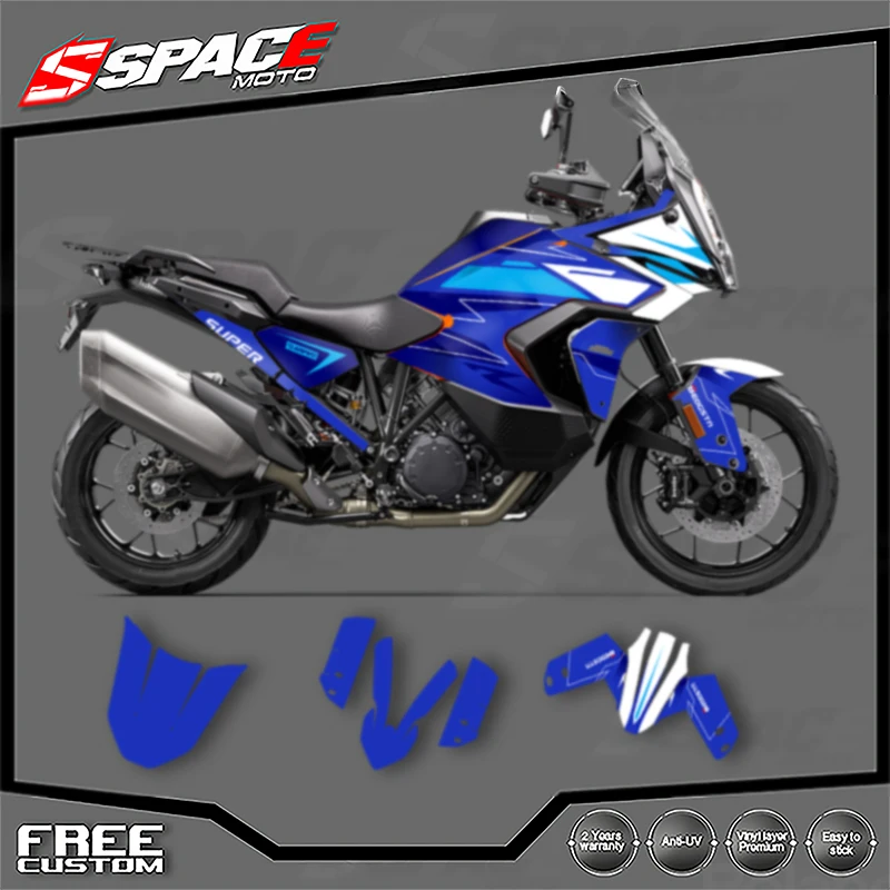 الفضاء مخصص للدراجات النارية الرسومات ل KTM 2021 2022 2023 ADV 790 1290 R S ملصقات مصورة أطقم 007