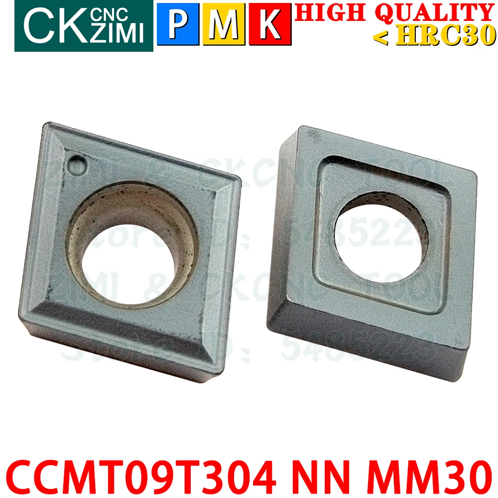 CCMT09T304 NN MM30 CCMT 09T304 NN MM30 MM10 CCMT09T3 CCMT 09T3 إدراجات كربيد خارجية أدوات إدراجات تحول داخلية باستخدام الحاسب الآلي أدوات قطع مخرطة معدنية