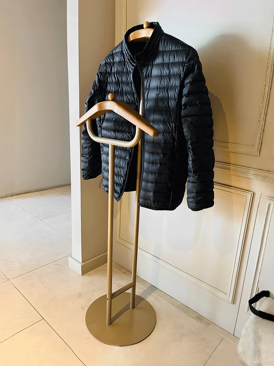 Home Coat Rack Guest House Solid Wood Double Floor Coat Rack