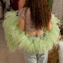 1 to 10Ply High Quality Ostrich feather boa 2Meters Natural Ostrich plumas Scarf for Costume Clothing Sewing Decoration Boas
