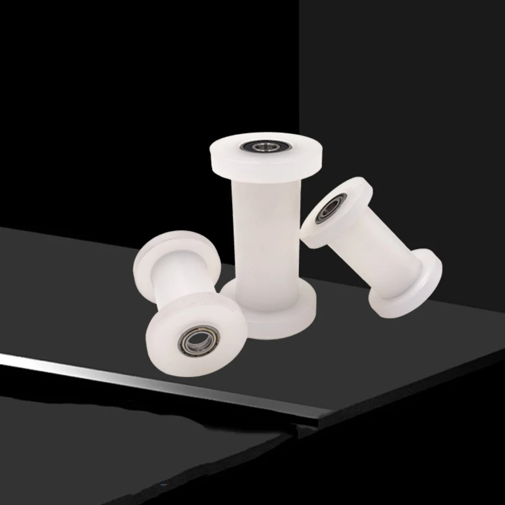 1pcs H-Groove Nylon Plastic Double Bearing Pulley Door and Window Sliding Door Roller Dia 25-58mm Hole 6/10mm Wid 16-75mm