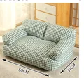 Checked sofa small