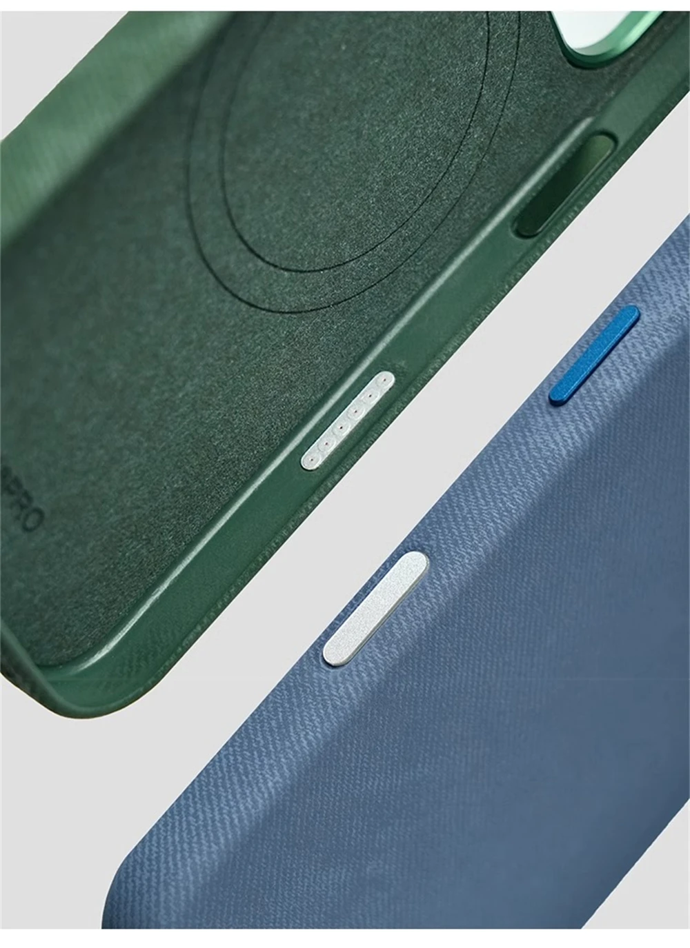 Luxus Faser Leder Stoßfest Fall Für iPhone 17 Pro Max 16 15 14 Plus 13 12 Für MagSafe Magnetische Drahtlose lade Zurück Abdeckung – Detail 8