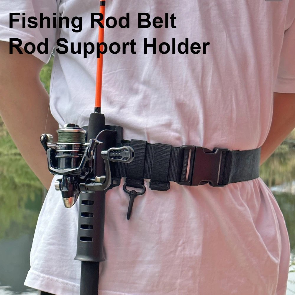 

Adjustable Fishing Rod Holder Belt Wading Lure Fishing Rod Insertion Hanging Buckle Can Hang Various Tools Fishing Accessories