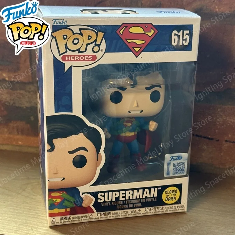 Funko Pop Heroes DC Comics #615 Superman Breaking Chains Glow in The Dark Vinyl Collectible Figure Desk Decoration for DC Fans