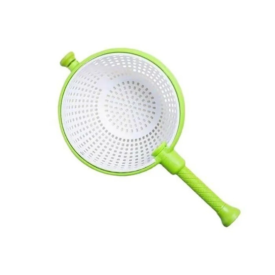 Rotating Drain Basket Salad Tools Household Vegetable And Fruit Salad Rotating Wash Dehydrating Drain Basket  Kitchen Tools