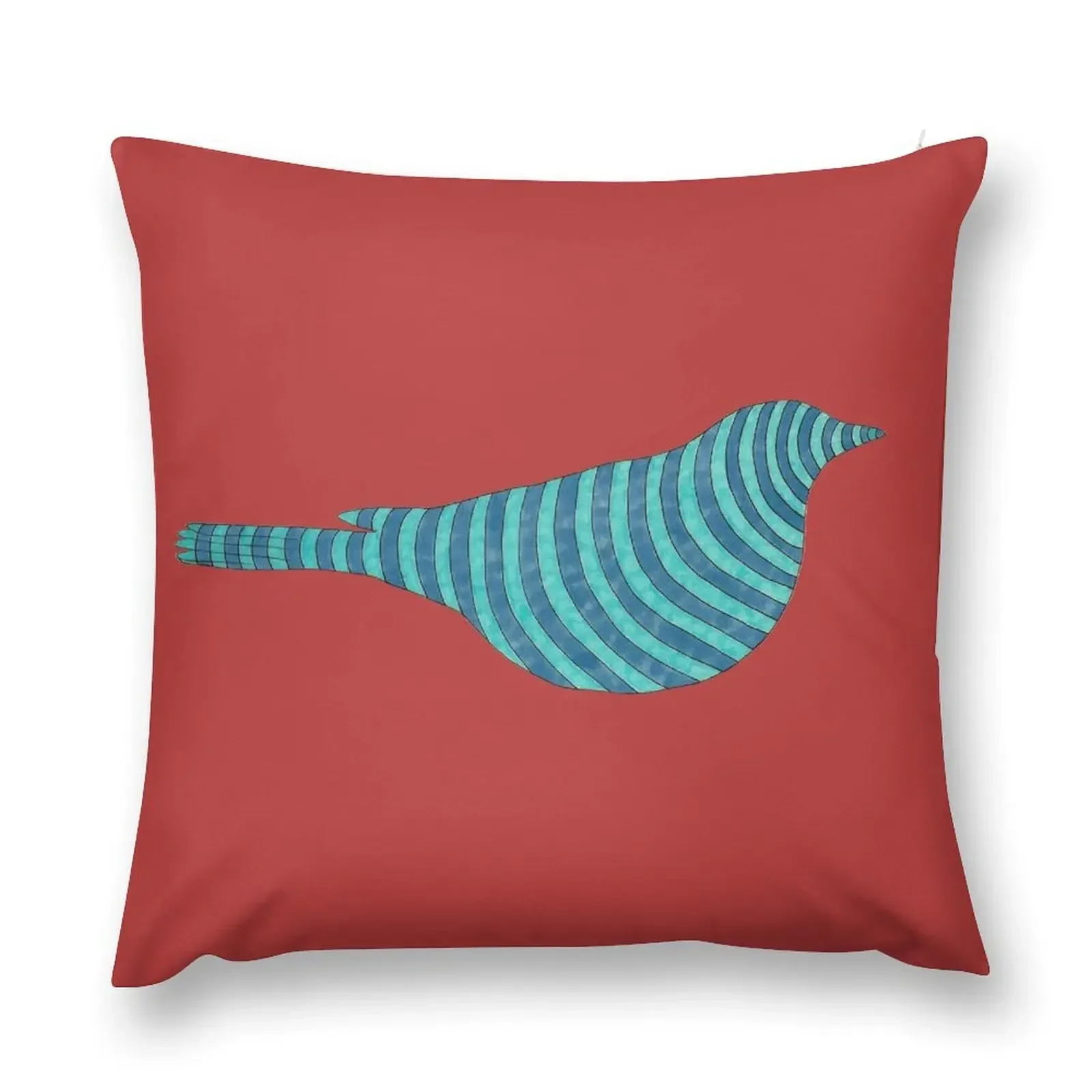 

Striped Bluebird Throw Pillow Marble Cushion Cover christmas ornaments 2025 pillow