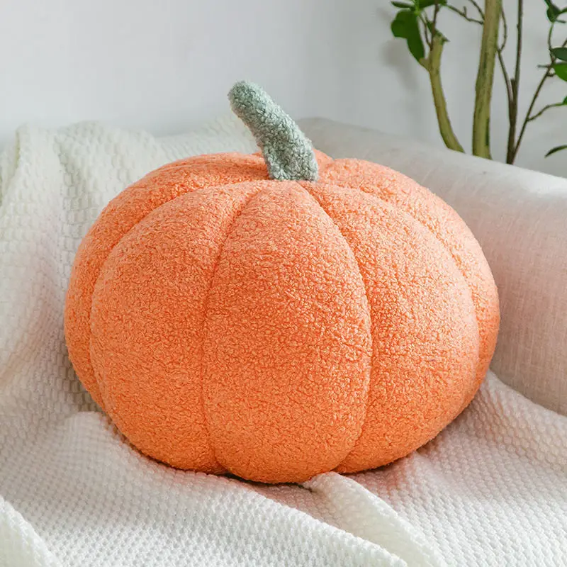 Cute Special Shaped Pumpkin Throw Pillow Halloween Soft Sofa Cushion For Living Room Bay Window Bedroom Decor Ornament