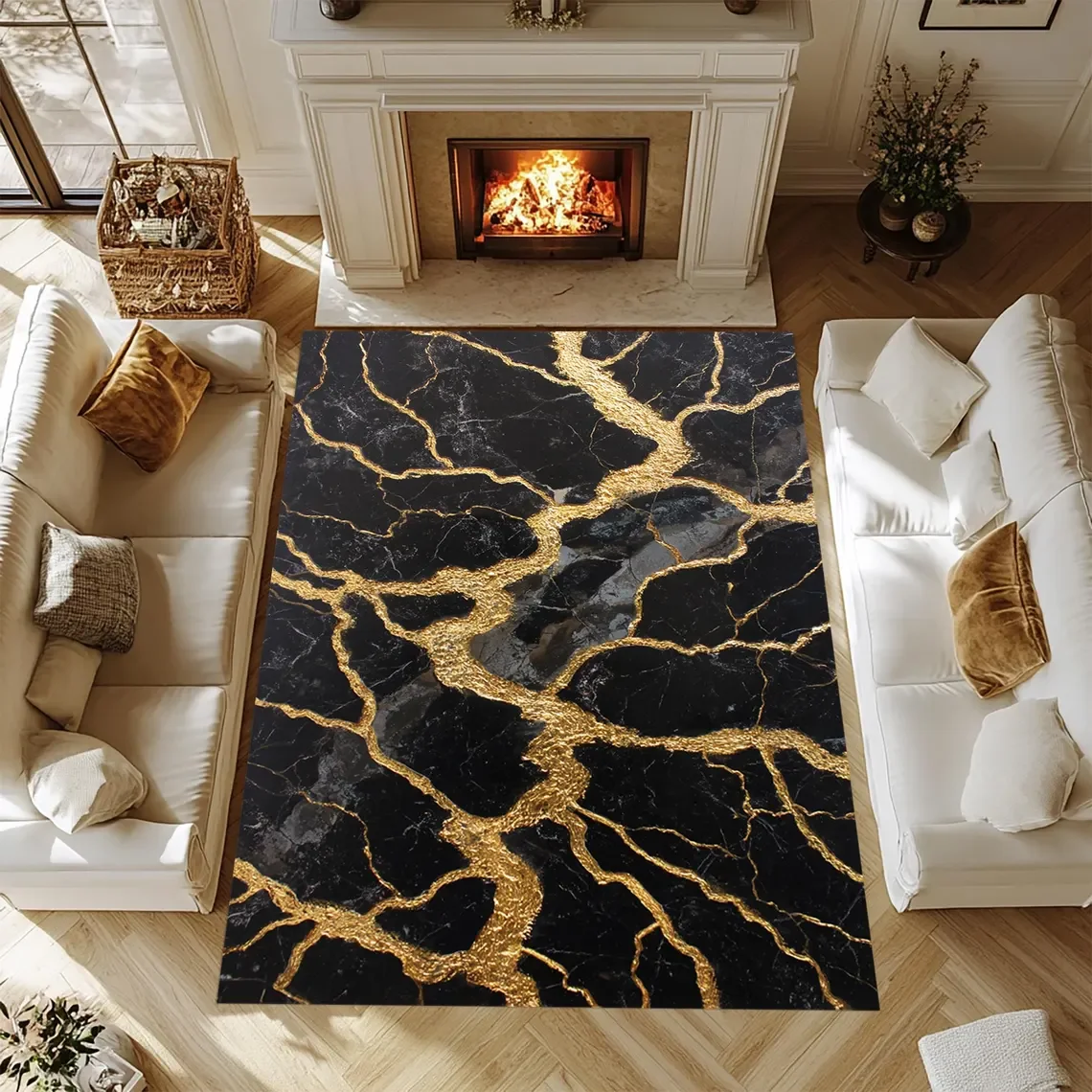 Marble Carpets for Living Room Large Size Washable Lounge Luxury Rugs Entrance Door Mat Anti Slip Bedroom Decor Mats