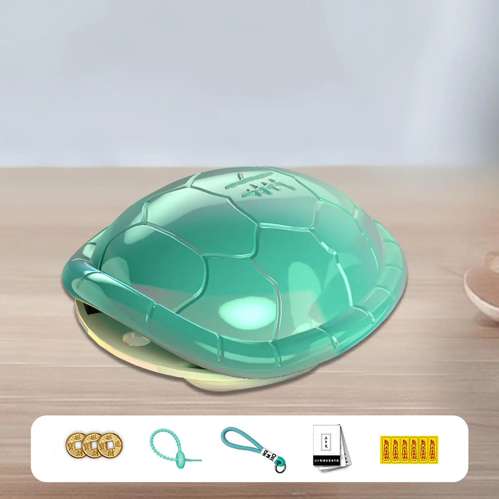 Lucky Money Turtle Figurine Mini Ornament Toy for Home Office Bag Keychain Fortune Telling Fun Gift