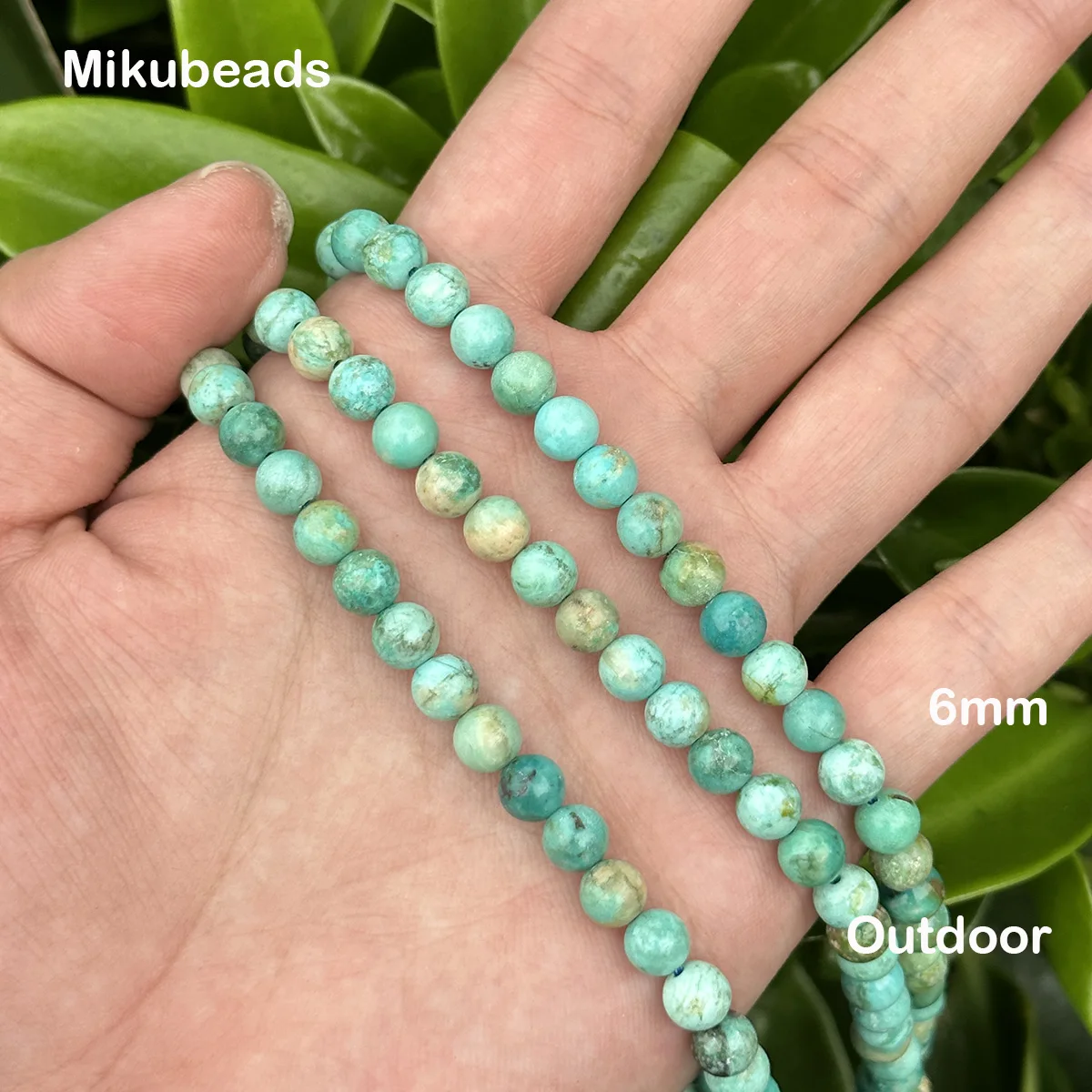 Natural Peru Turquoise 6mm 8mm 10mm A+ Smooth Round Loose Beads For Making Jewelry DIY Necklace Bracelet Wholesale