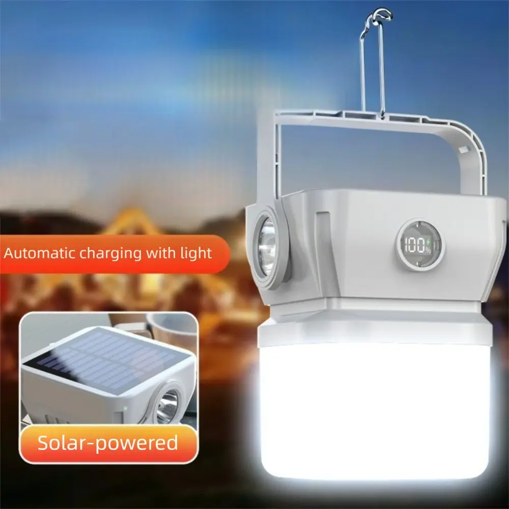

Multifunctional Rechargeable Solar Camping Lantern Waterproof Emergency Camping Light Strong Brightness Tent Lamp Outdoor