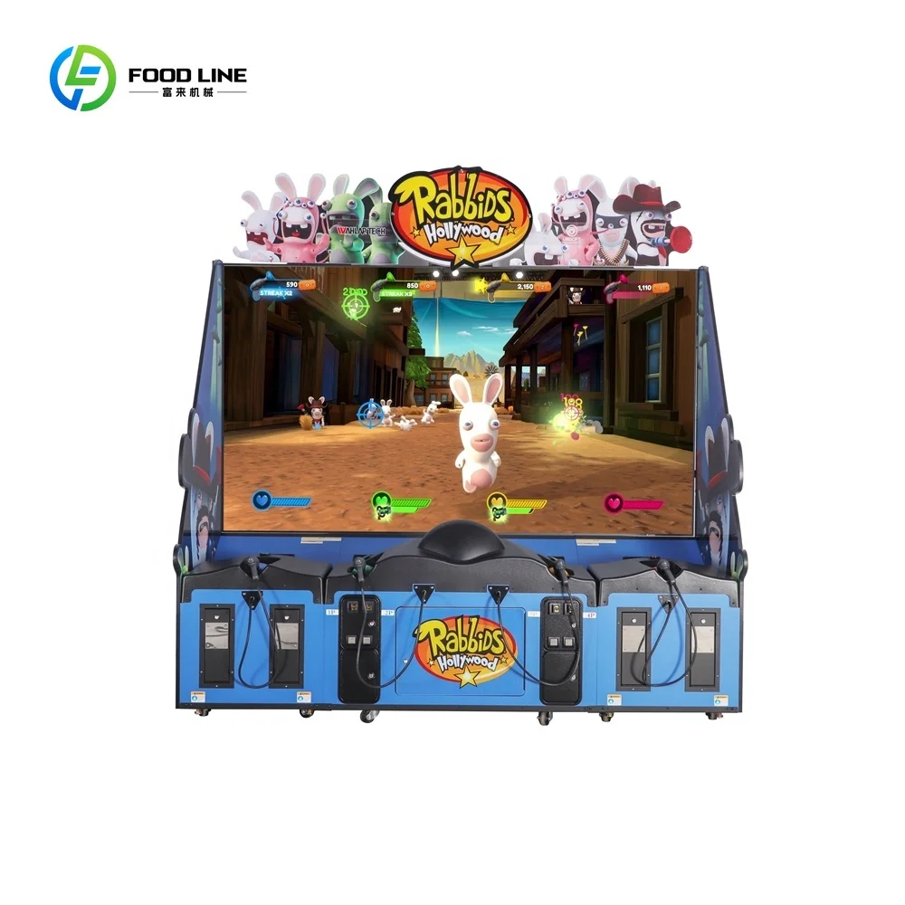 

Indoor Coin Machine Shooting Arcade Game World Famous IP Rabbit Shooting Game Machine for 3 Players