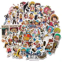 10/30/50/100pcs Anime Luffy One Piece Stickers for Laptop Skateboard Guitar Notebook Suitcase Waterproof Sticker Decal Kid Toy