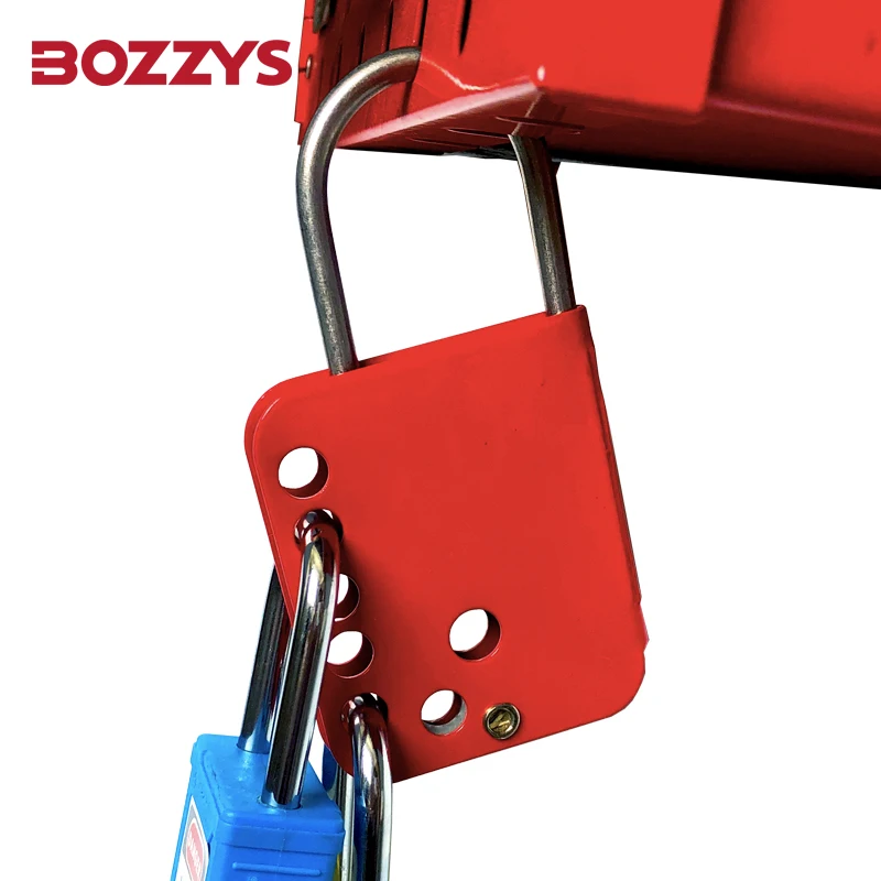 

BOZZYS Hardened Steel Lockout Hasp with Antirust Coating for Industrial Equipment Maintenance of Multiperson Management BD-K33